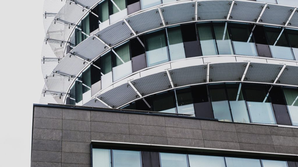 Modern commercial high-rise building