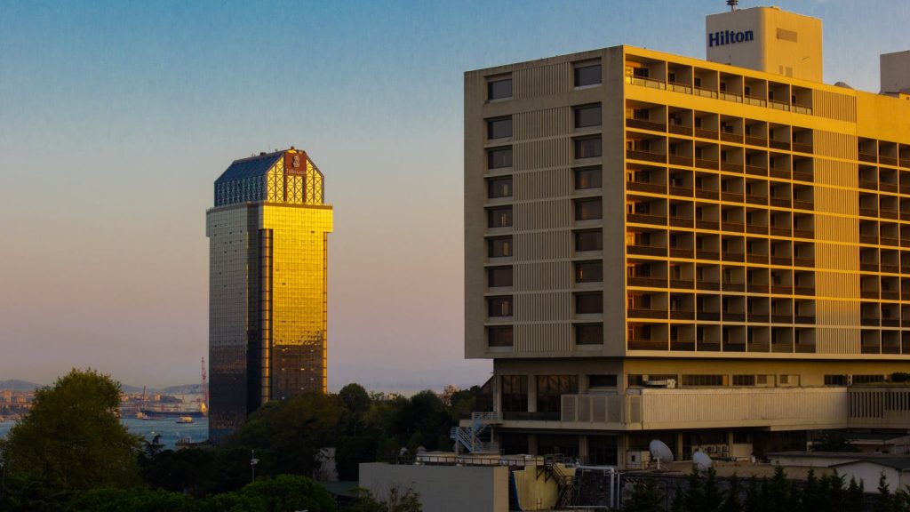Modern hotel exterior