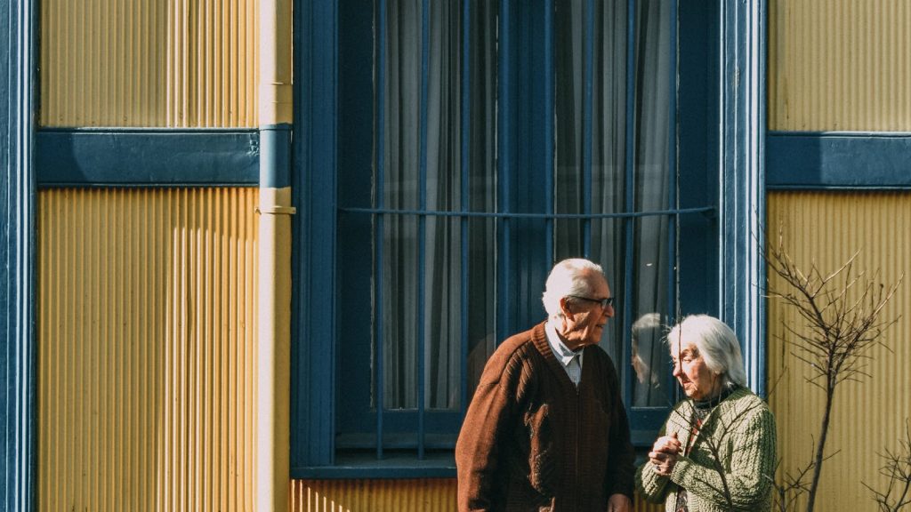 Senior living community residents