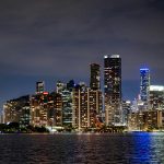 Miami, Florida skyline at dusk