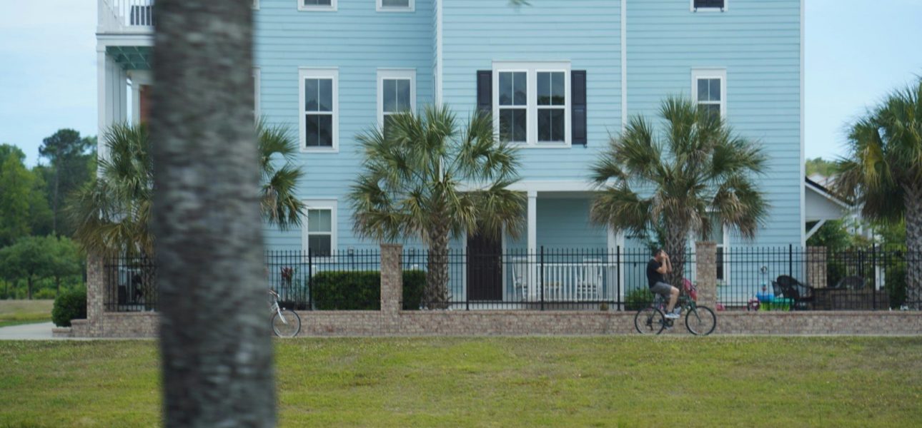 Multifamily apartment building, typical of build-to-rent construction