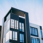 Modern apartment building exterior