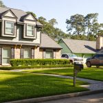 Accidental landlord Houston: two-story single-family home on a sunny suburban Houston street