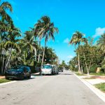 DSCR loan Miami: palm-lined residential street in a Miami neighborhood