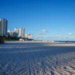 Beachfront condo towers on the Florida coast