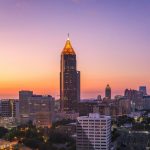 Midtown Atlanta skyline at dusk