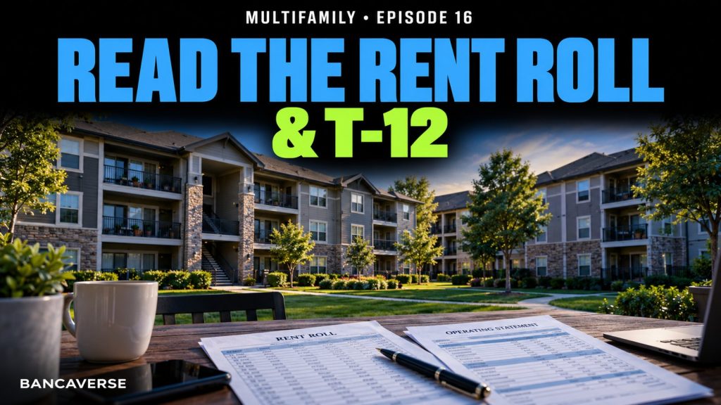 Read a Rent Roll and T-12 Like an Underwriter — Bancaverse video tutorial