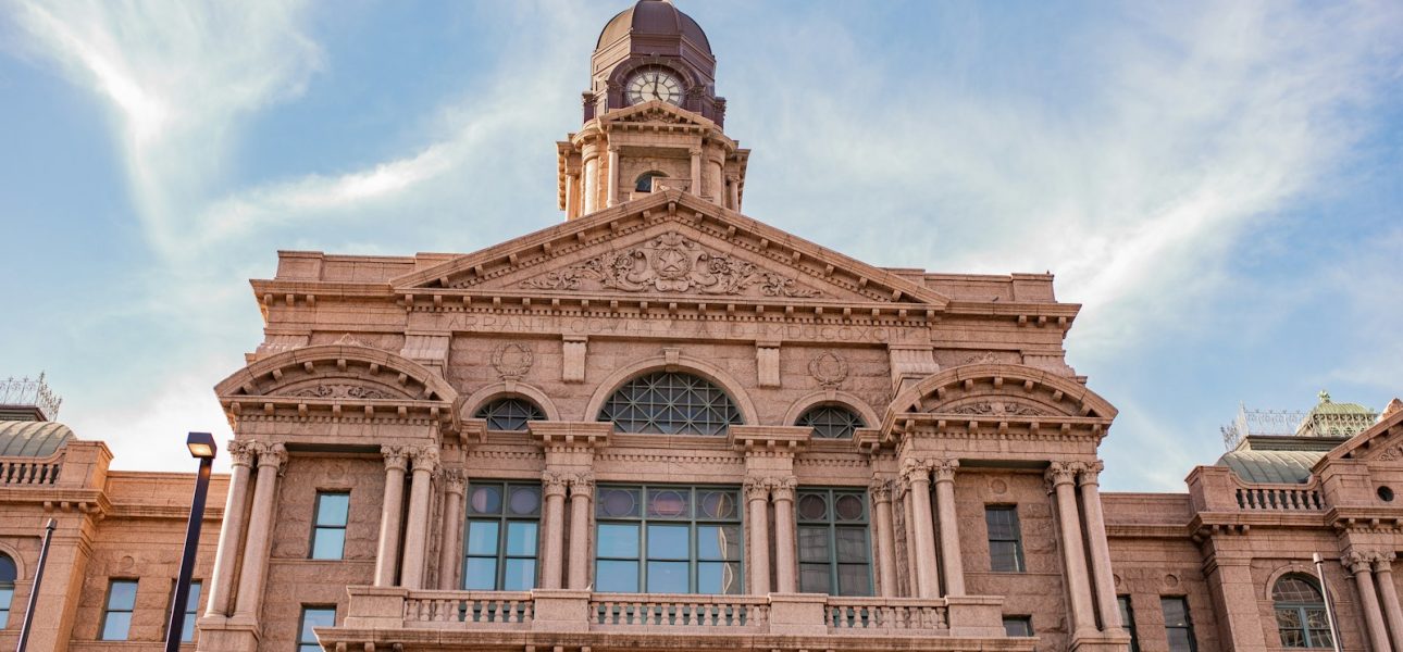 Historic Texas county courthouse in Fort Worth