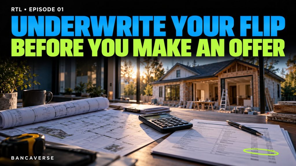 Underwrite Your Flip Before You Make an Offer — Bancaverse video tutorial